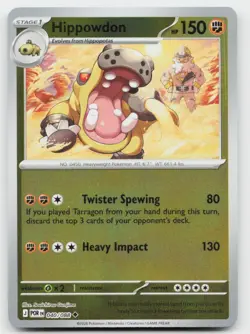 Hippowdon 040/088 Uncommon Perfect Order Pokemon Reverse Holo Near Mint - Image 1