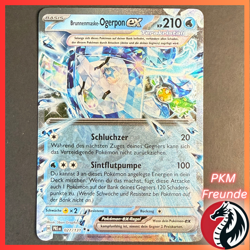 Brunnenmaske-Ogerpon EX 027/131 PRE 🟢NM 🇩🇪Deutsch Pokemon Prismatische - Image 1