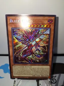 Yugioh! 1x Black Chaos CORI-EN001 Secret Rare 1st Edition - Image 1