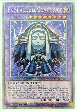 El Shaddoll Construct BLGG-EN006 Starlight Rare 1st Ed CHIBI ART - Image 1