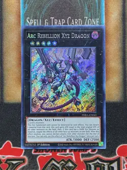Yugioh Arc Rebellion Xyz Dragon PHRA-EN041 Secret Rare 1st Ed NM - Image 1