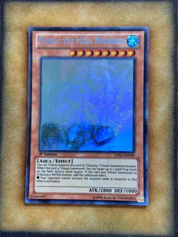 Yugioh Mobius the Mega Monarch LVAL-EN040 Ghost Rare 1st Ed NM - Image 1