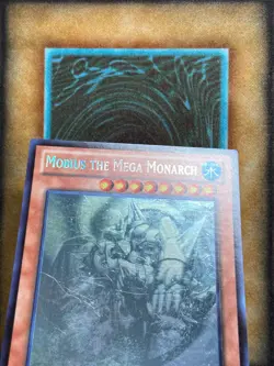 Yugioh Mobius the Mega Monarch LVAL-EN040 Ghost Rare 1st Ed NM - Image 2