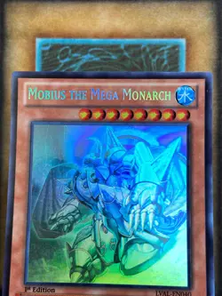 Yugioh Mobius the Mega Monarch LVAL-EN040 Ghost Rare 1st Ed NM - Image 4