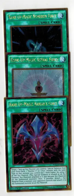Set Rank-Up-Magic Barian's Force_ Numeron_ Astral Force PGL2-EN058-59-60 YUGIOh - Image 1