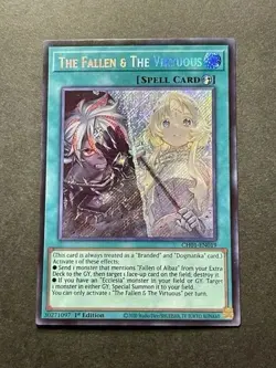 The Fallen & The Virtuous | CH01-EN019 | Secret Rare | LP | 1st Ed | YuGiOh! - Image 1