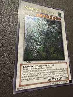 Yugioh Stardust Dragon 1st Edition Ultimate Rare TDGS-EN040 MP - Image 4