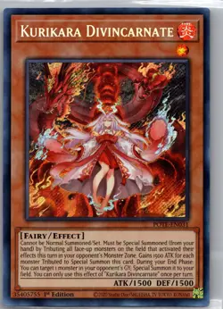 Kurikara Divincarnate POTE-EN031 Power of the Elements Yu-Gi-Oh 1st Edition LP - Image 1