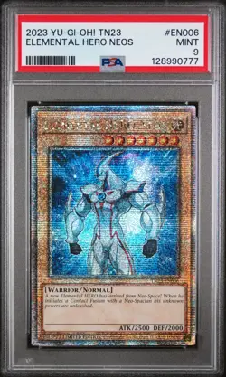 2023 YU-GI-OH! TN23 #EN006 ELEMENTAL HERO NEOS PSA 9 - Image 1