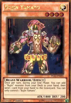 Bujin Yamato PGL2-EN035 Gold Rare X 1 Mint YUGIOH - Image 1