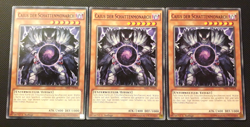 Yu-Gi-Oh! 3x Caius der Schattenmonarch, SR01-DE004, Common, 1.A., Excellent - Image 1