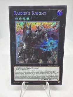 YuGiOh! - Raider’s Knight Secret Rare 1st Ed. Unplayed NEW NM!! BLGG-EN099 - Image 1