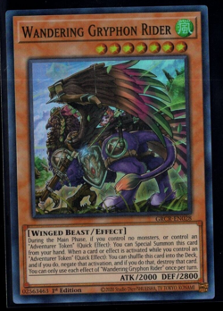 Wandering Gryphon Rider GRCR-EN028 1st Edition Super Rare Yugioh Near Mint - Image 1