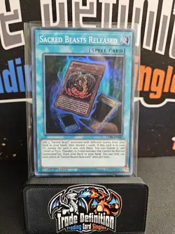 Yugioh CORI-EN047 - Sacred Beasts Released - Super Rare - Image 1