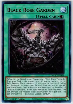 Black Rose Garden DOOD-EN055 Yu-Gi-Oh 1st Edition NM - Image 1
