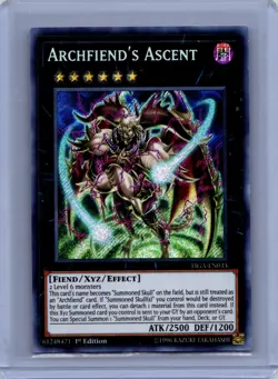 Archfiend's Ascent 1st Edition Secret Rare Fists of the Gadgets FIGA-EN033 LP - Image 1