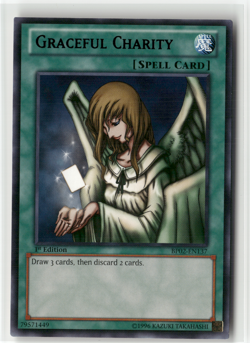 3x Graceful Charity BP02-EN137/BP01 Black Rare 1st Ed NM/LP - Image 4