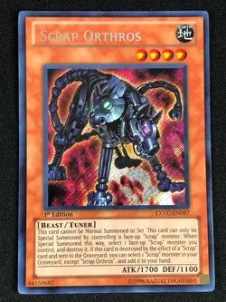 YUGIOH SCARP ORTHROS EXVC-EN097 1ST SECRET NM - Image 1