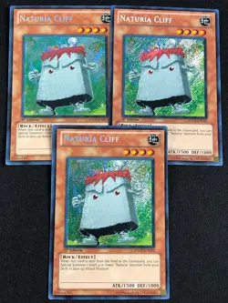 YUGIOH NATURIA CLIFF HA03-EN012 1ST SECRET X3 NM - Image 1
