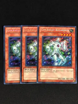 YUGIOH GEM-KNIGHT ALEXANDRITE HA05-EN004 1ST SECRET X3 - Image 1