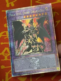 YUGIOH RED-EYES DARK DRAGOON QUARTER CENTURY SECRET RARE NM RA02-EN21 - Image 3