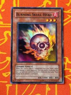 YUGIOH BURNING SKULL HEAD SUPER RARE EXCELLENT WB01-EN003 - Image 1