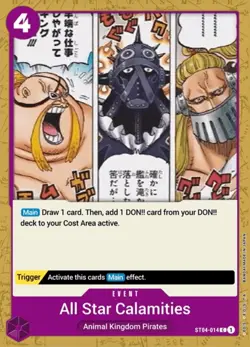 NM-Mint, English One Piece Lead Performer "Disaster" - ST04-014 - C Starter Deck - Image 1
