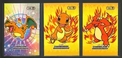 Pokemon Charizard, Charmander, Charmeleon, Pocket Book Set Cracked Ice Holo - Image 1