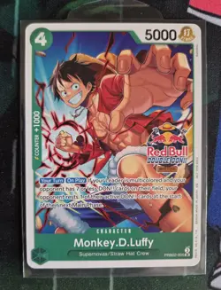 Red Bull X One Piece Double Don!! Monkey D Luffy Promo PRB02-005 - Image 2