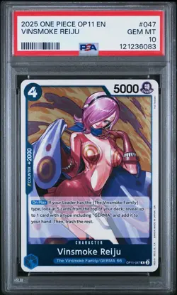 One Piece A Fist Of Devine Speed 047 Vinsmoke Reiju PSA 10 GEM MINT! Rare Pop 5! - Image 1