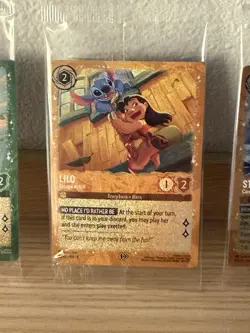 Disney Lorcana Promo Cards Stitch Lilo & Scrooge McDuck New/Sealed One of Each - Image 3