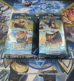 ~Disney Lorcana SEALED Azurite Sea set of 2 Starter Decks! - Image 1