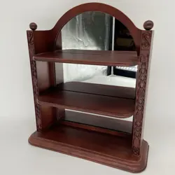 Disney Lenox Treasures Snow White And 7 Dwarfs Mirrored Shelf Display SHELF ONLY - Image 1