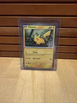 Pokemon TCG Pikachu 025/165 Pokemon Holiday Calendar '25 Festive Stamp Snowflake - Image 1