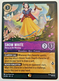 Snow White Merry as the Morning 37/204 Legendary Wilds Unknown EN-12 - Lorcana - Image 1