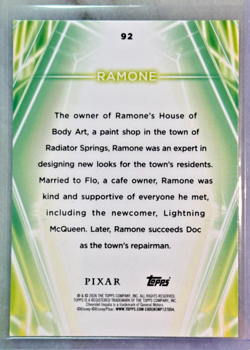 Ramone 2026 Topps Disney Neon Snow Caps Parallel Card- #92 Ramone Cars - Image 5