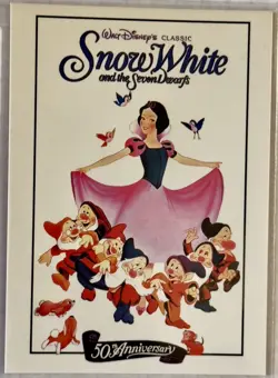 1993 Snow White & the Seven Dwarfs 90 CARD BASE SET SKYBOX DISNEY in Sleeves - Image 1