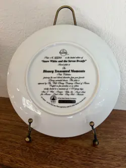Bradford Exchange Disney Snow White Seven Dwarfs Plate Knowles Treasured Moments - Image 3