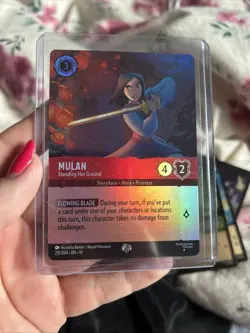 Disney Lorcana - Mulan - Standing her ground - Epic - Foil- Whispers in the Well - Image 1