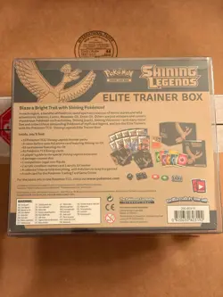 Pokemon Shining Legends Elite Trainer Box ETB New Factory Sealed w Plastic Case - Image 3