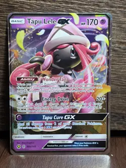 Pokemon Tapu Lele GX 60/145 Guardians Rising Ultra Rare Holo NM - Image 1