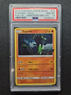 PSA 10 Zygarde 72/131 Forbidden Light Legendary Promo Holo Pokemon TCG - Image 1