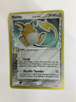 2006 Pokemon Raichu 15/110 EX Holon Phantoms Delta Species Holo Rare NM - Image 1