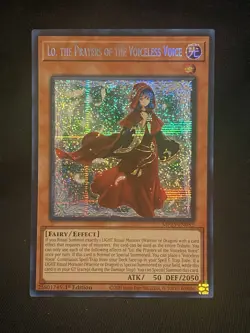 Lo, The Prayers Of The Voiceless Voice Prismatic Secret Rare MP25-EN052 Yugioh - Image 1