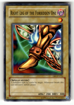 Right Leg of the Forbidden One DB1-EN135 Unlimited Common Dark Beginning 1 - Image 1