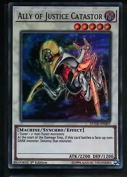 Ally of Justice Catastor - DUDE-EN007 - Ultra Rare - 1st Edition Yugioh - Image 1