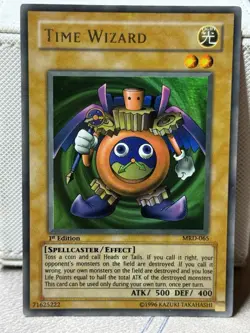Time Wizard MRD-065 Metal Raiders 1st Edition Ultra Rare YUGIOH - Image 1