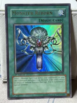 Monster Reborn LOB-118 The Legend of Blue Eyes White Dragon 1st Edition YUGIOH - Image 1