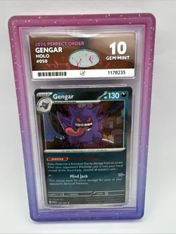 ACE 10 Gengar 050/088 Perfect Order HOLO Mega Evolution Pokemon Card 2026 - Image 1