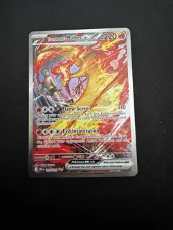 Team Rockets Moltres EX Full Art Rare Destined Rivals 229/182 NM Condition - Image 1